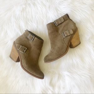 Lucky Brand suede ankle booties